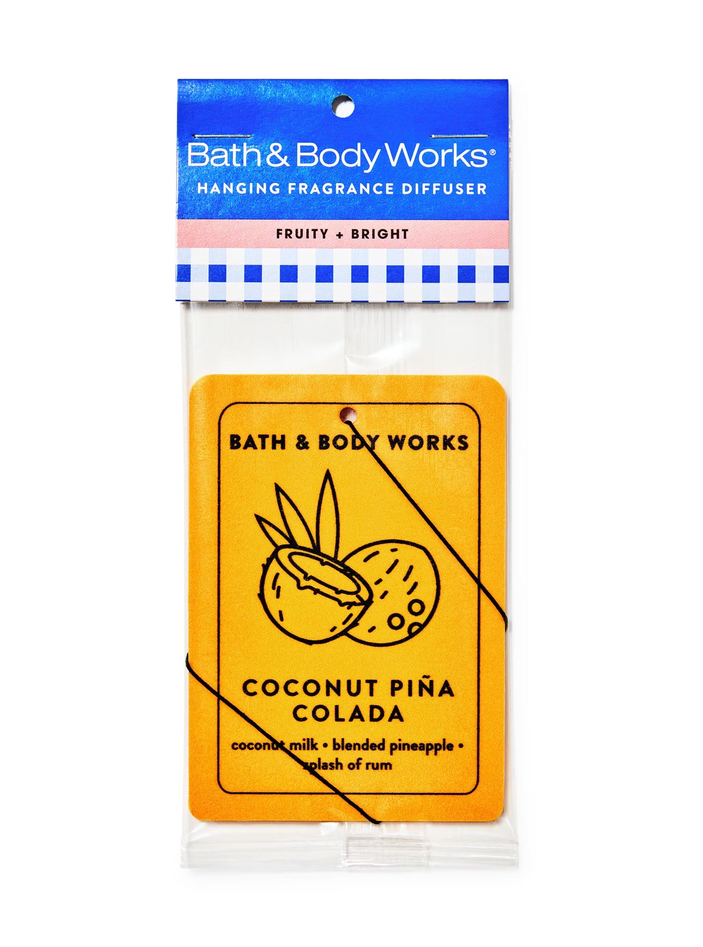Coconut Pina Colada Hanging Fragrance Diffuser