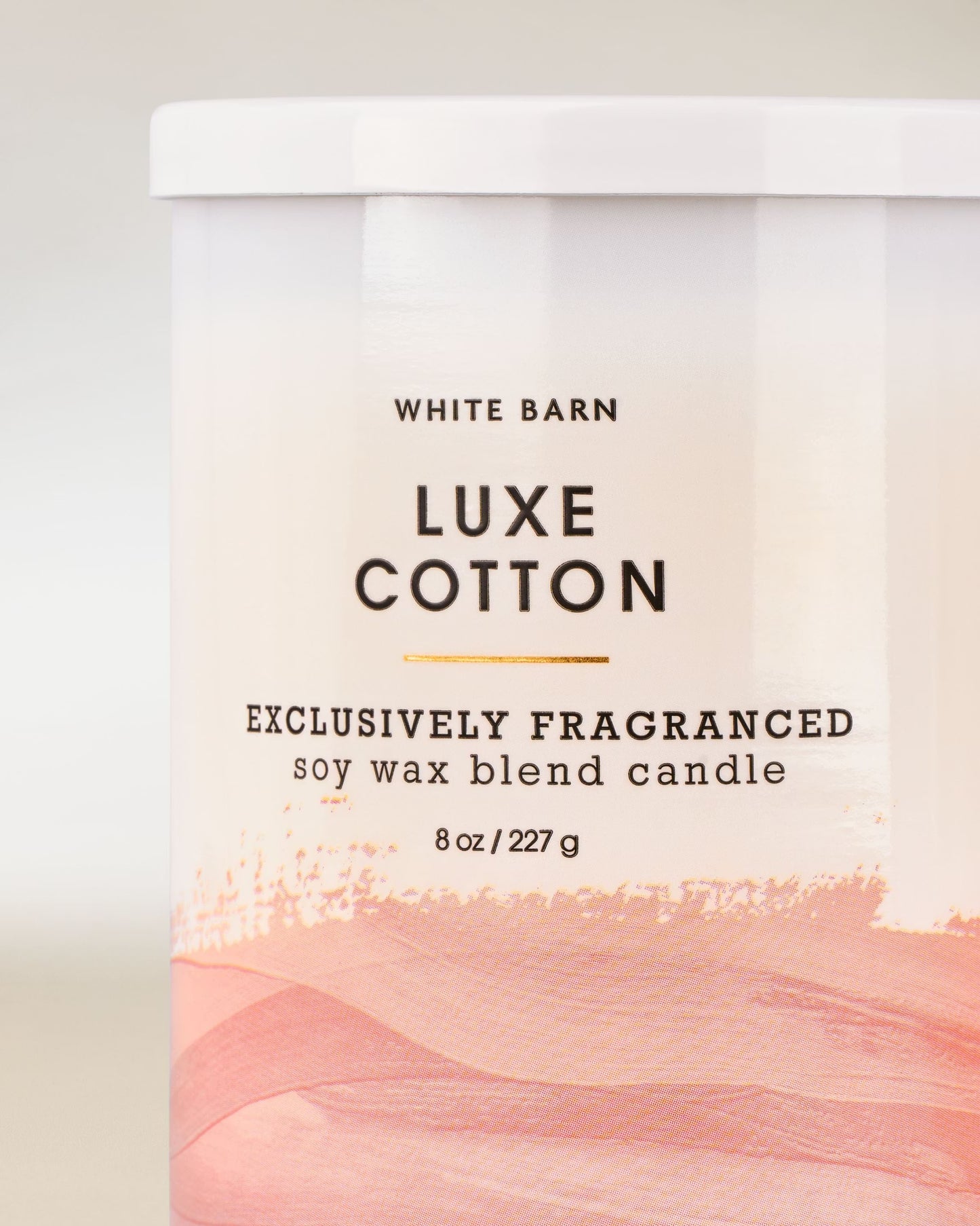 Luxe Cotton Single Wick Candle