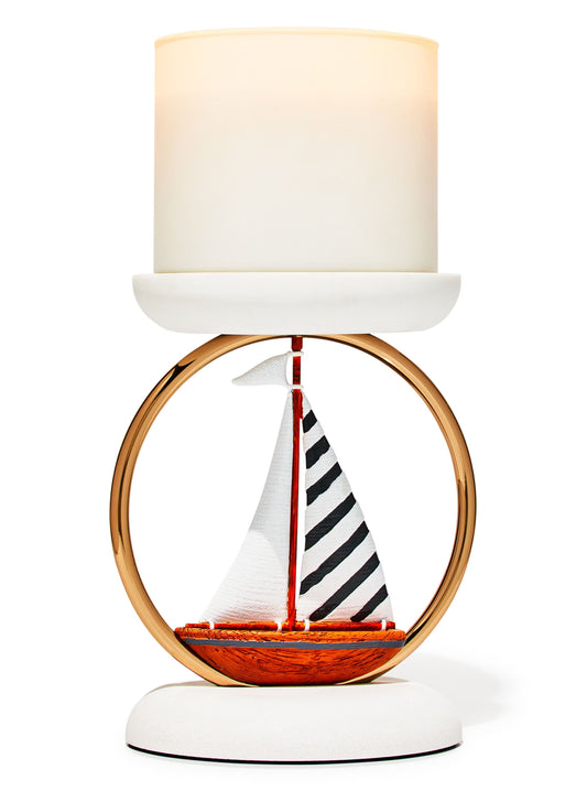 Sailboat Ring 3-Wick Candle Holder