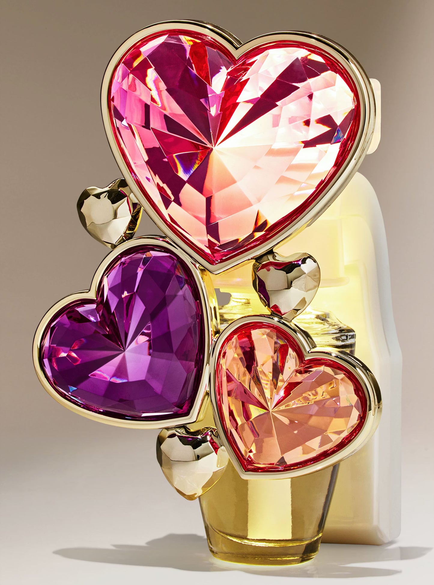 Bejeweled Hearts Adjustable Wallflowers Scent Control&trade; Nightlight Fragrance Plug