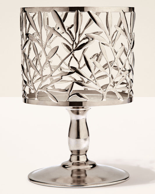 Vine Leaf Pedestal 3-Wick Candle Holder