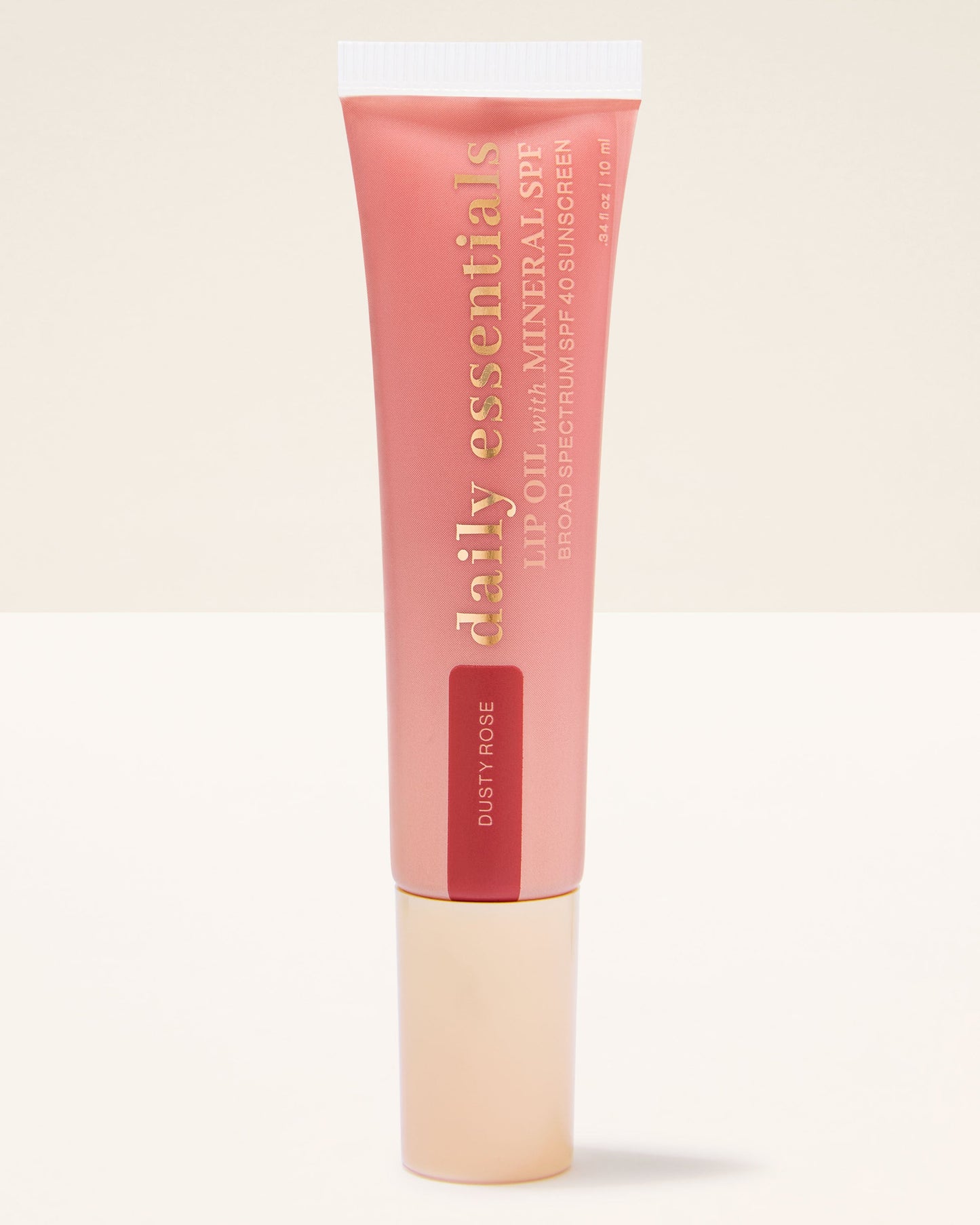 Dusty Pink Lip Oil with Mineral SPF 40
