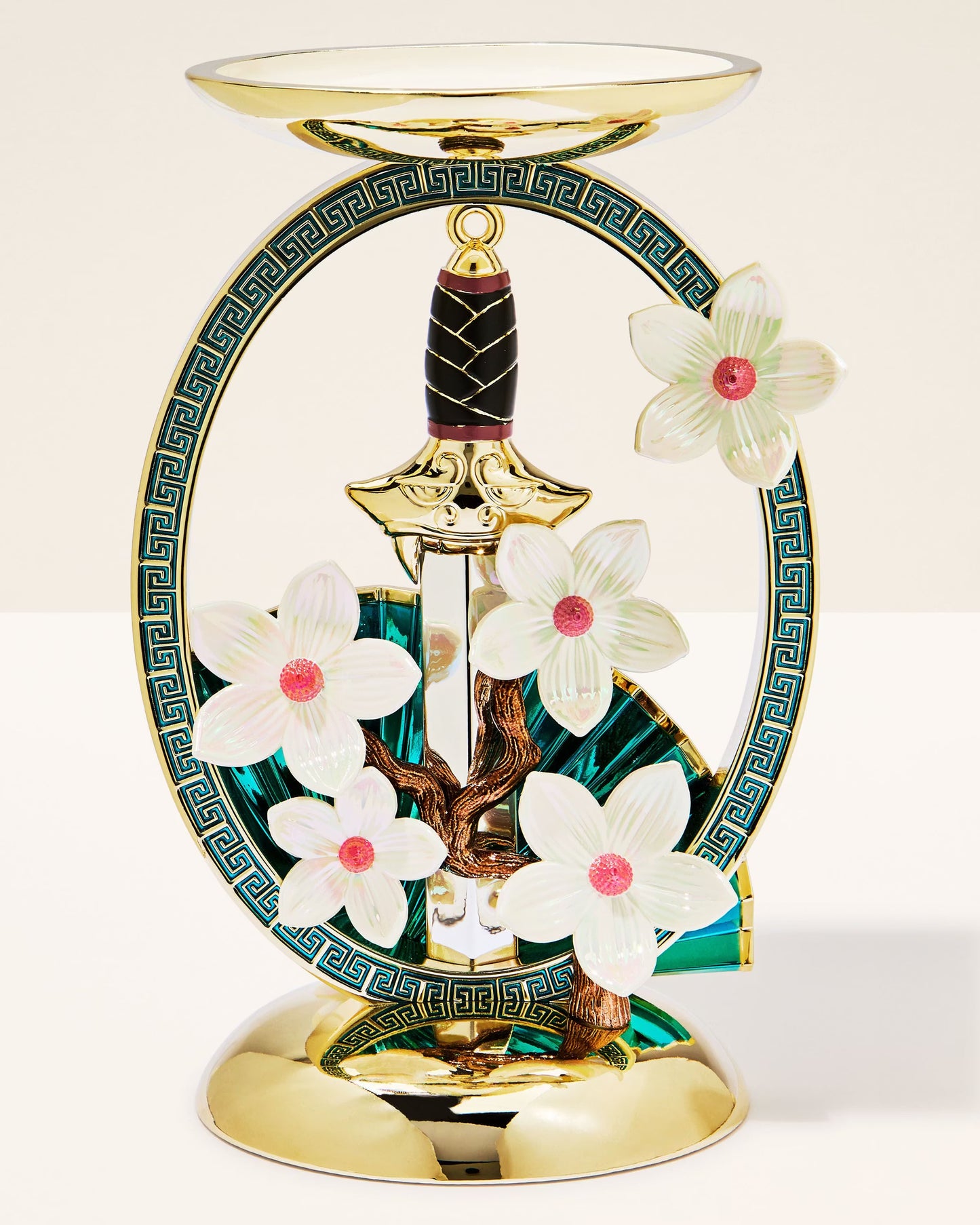 Mulan Pedestal 3-Wick Candle Holder
