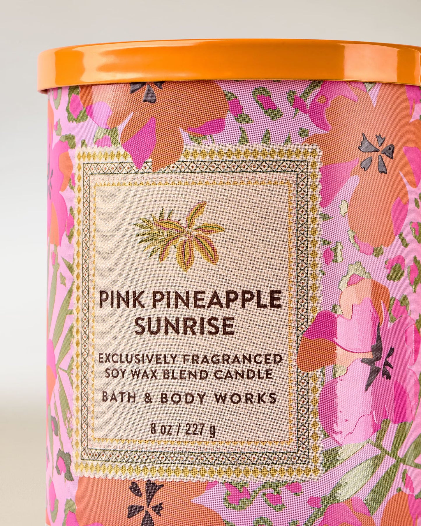 Pink Pineapple Sunrise Single Wick Candle