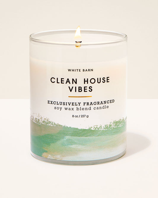 Clean House Vibes Single Wick Candle