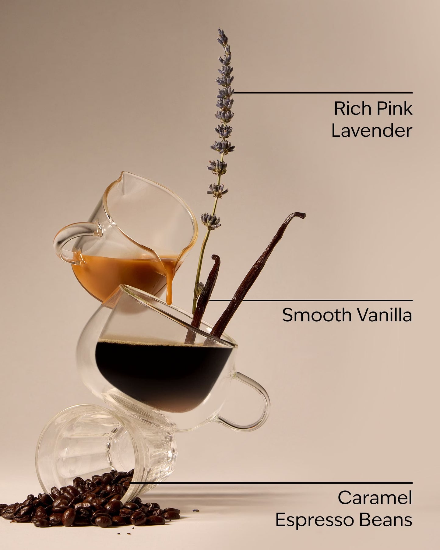 Pink Lavender & Espresso 3-Wick Candle