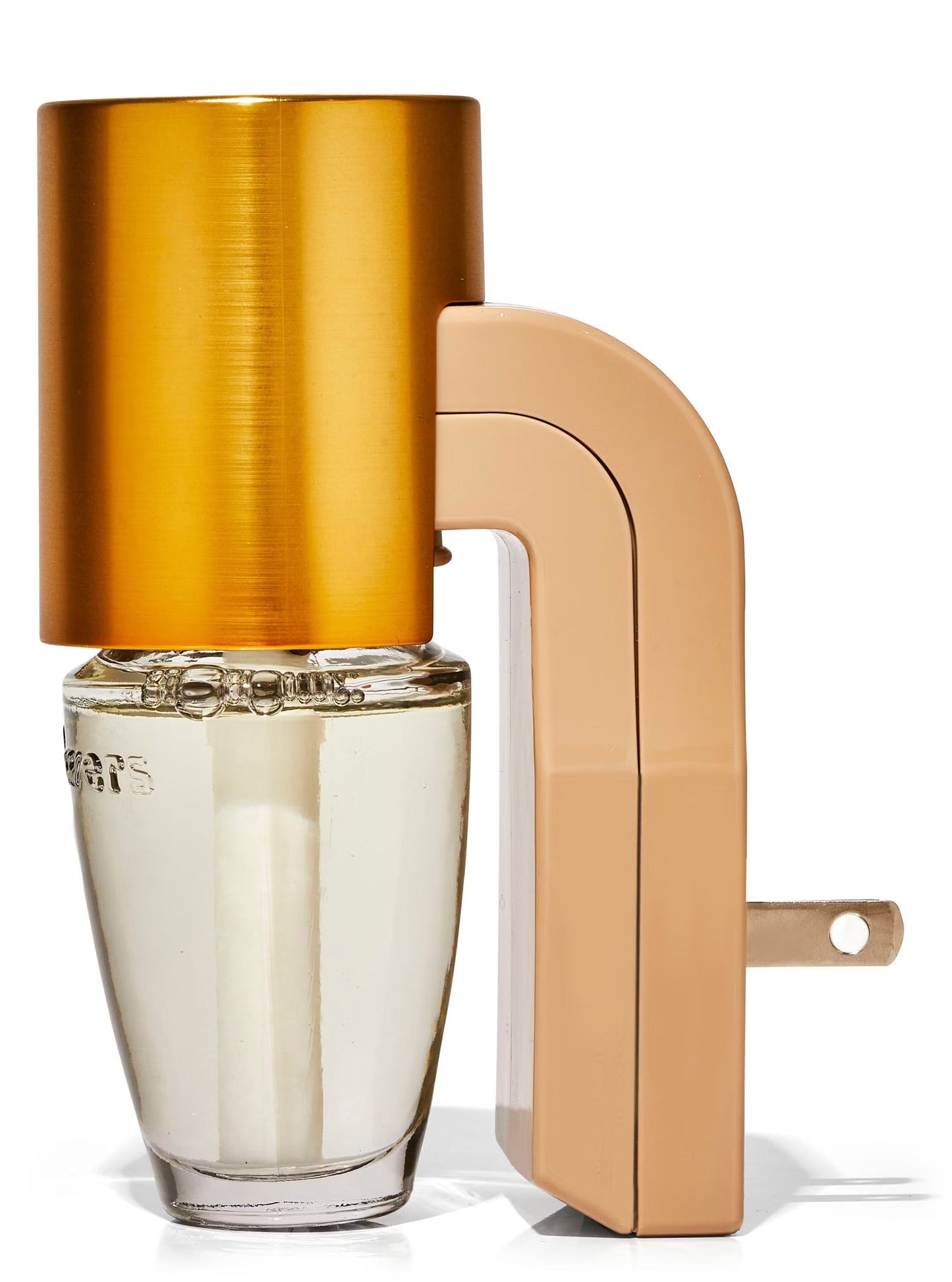 Metallic Brass Cylinder Wallflowers Scent Control&trade; Fragrance Plug